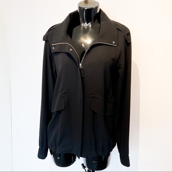 Aritzia Jackets & Blazers - ARITZIA BABATON Black Flowy Silk Jacket